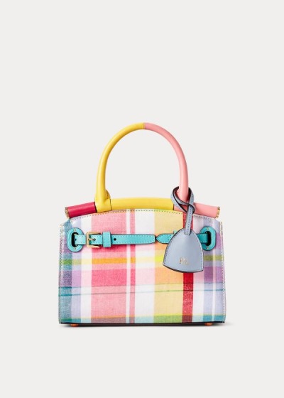 Women's Ralph Lauren Madras Mini RL50 Handbags | 150678FDA